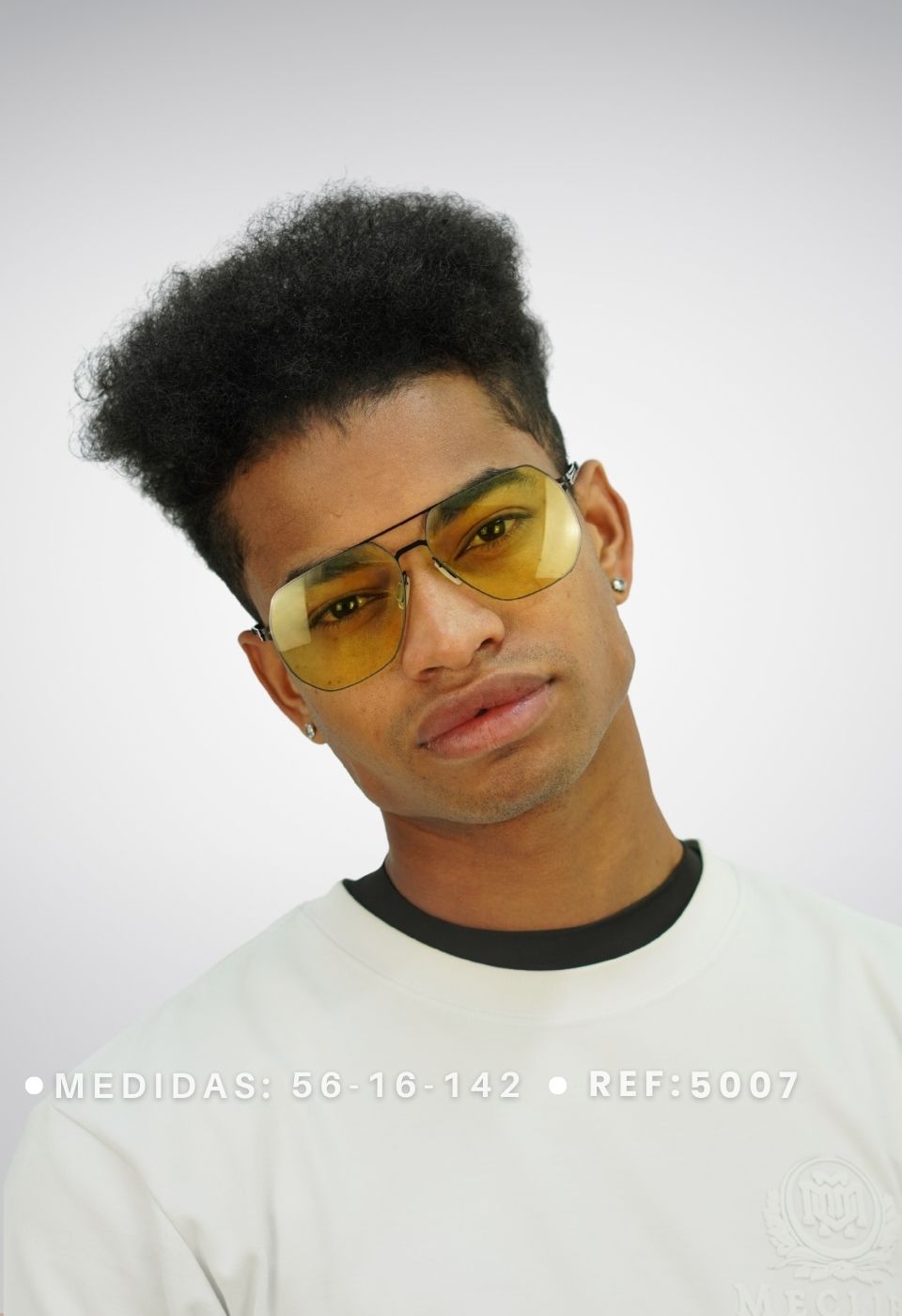 ggafas.com -Gafas Sol Filtro UV400 Lente Polarizado Negro-Amarillo