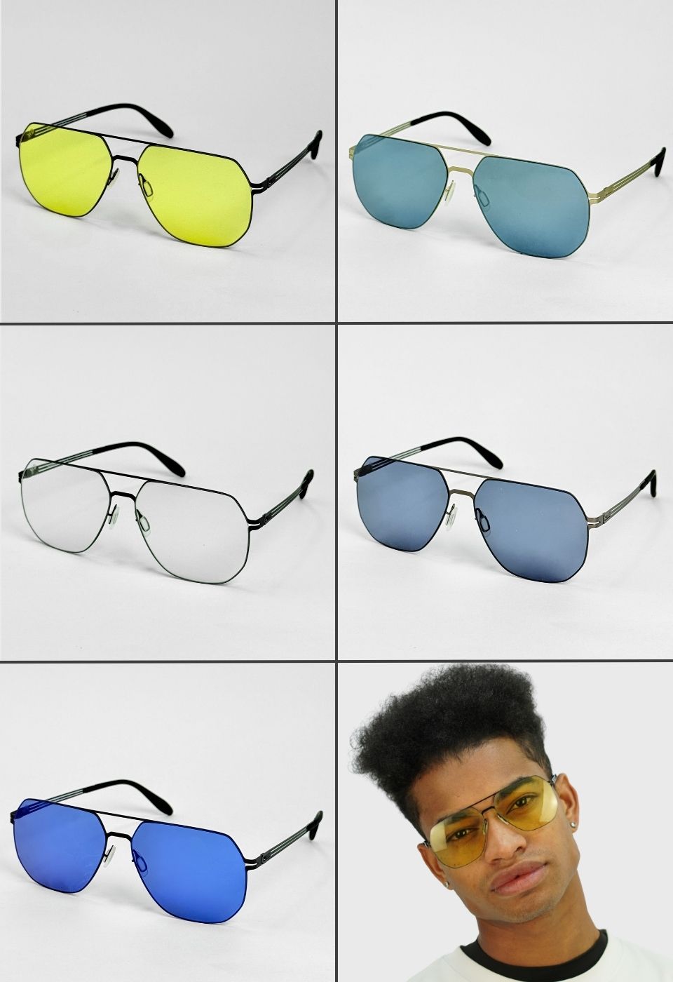 ggafas.com -Gafas Sol Filtro UV400 Lente Polarizado Negro-Amarillo ggafas.com -Gafas Sol Filtro UV400 Lente Polarizado Negro-Amarillo