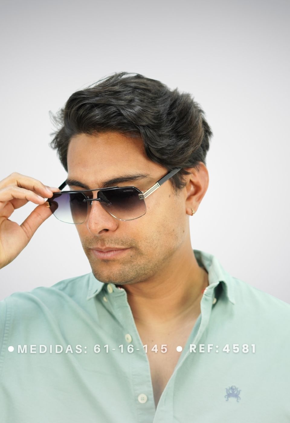 ggafas.com -Gafas Sol Filtro UV400 Lente Polarizado Negro-Naranja