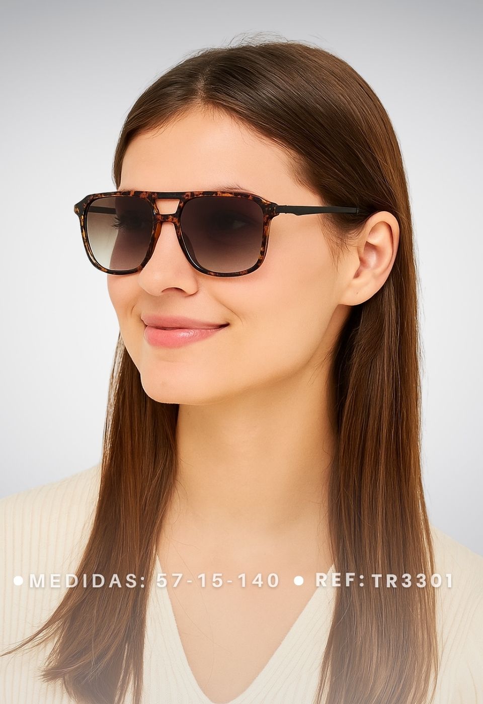 ggafas.com -Gafas Sol Filtro UV400 Lente Polarizado Negro-Gris