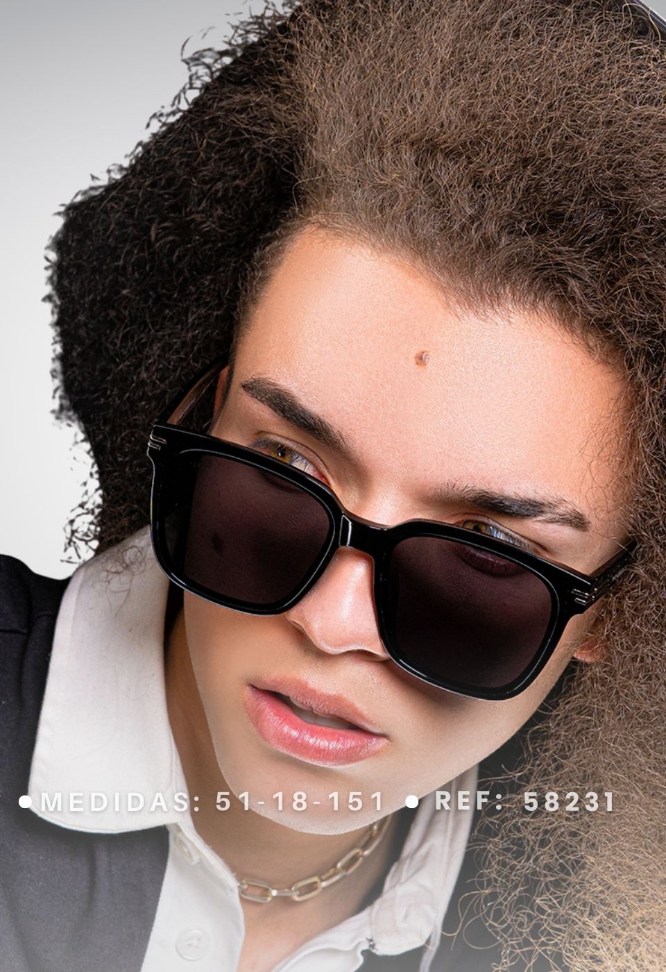 ggafas.com -Gafas Sol Filtro UV400 Lente Polarizado Plateado-Gris