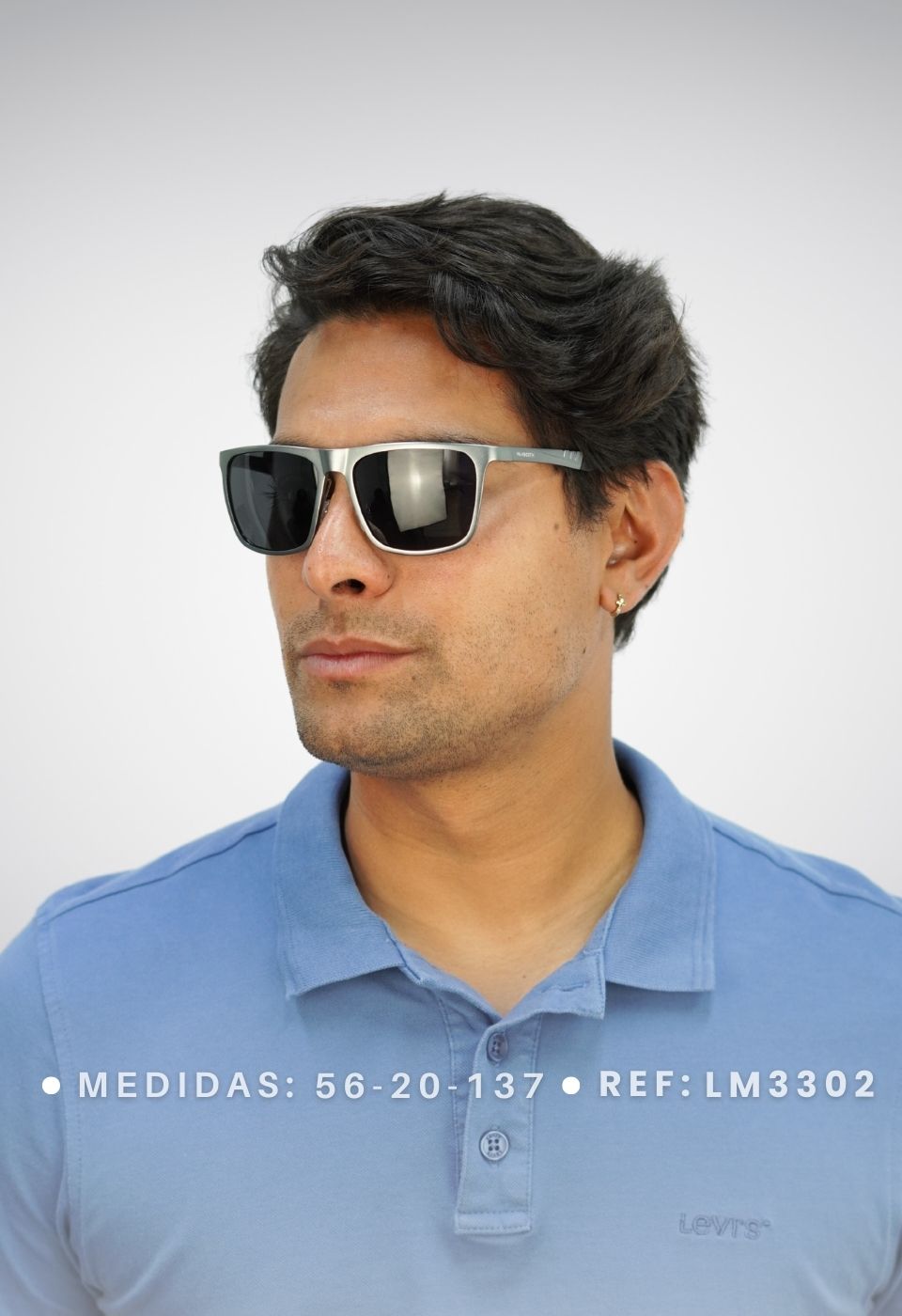ggafas.com -Gafas Sol Filtro UV400 Lente Polarizado Gris-Celeste