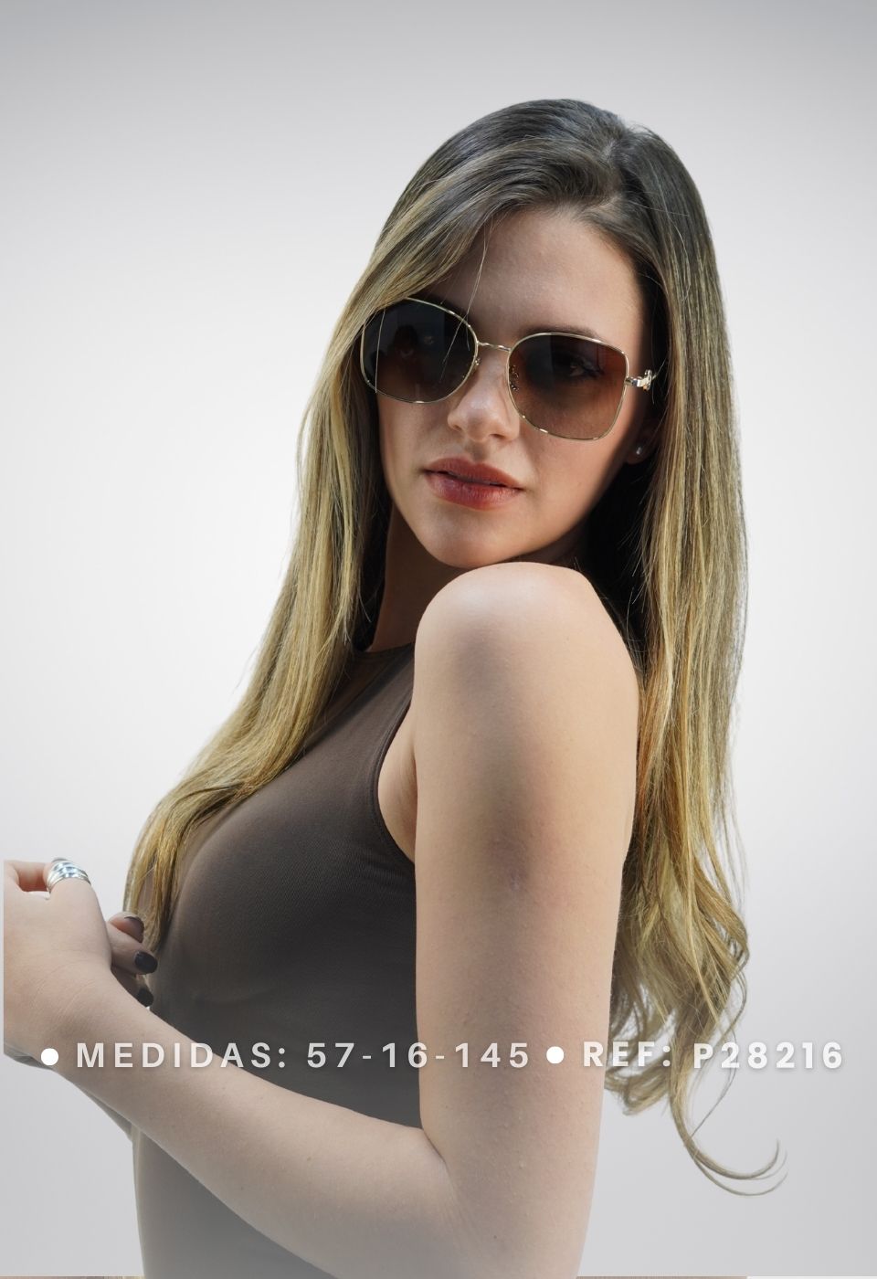 ggafas.com -Gafas Sol Filtro UV400 Lente Polarizado Plateado-Lila