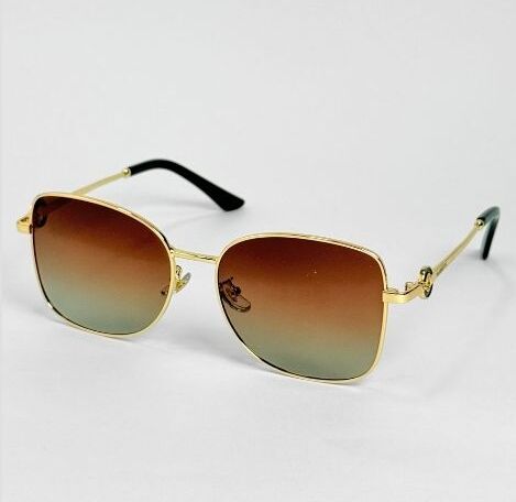 ggafas.com -Gafas Sol Filtro UV400 Lente Polarizado Dorado-Cafe