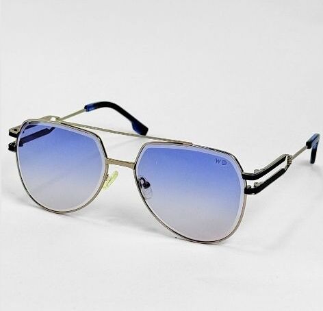 ggafas.com -Gafas Sol Filtro UV400 Lente Polarizado Plateado-Celeste