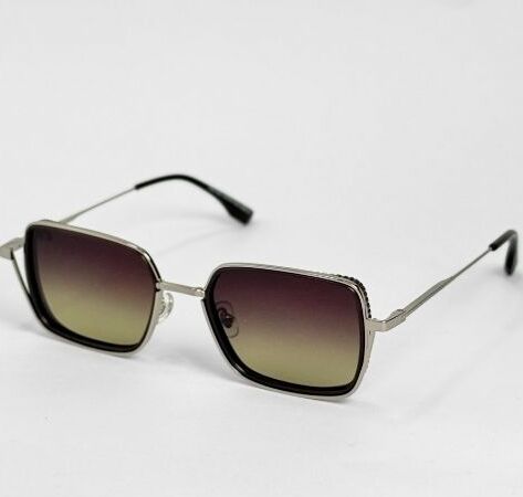 ggafas.com -Gafas Sol Filtro UV400 Lente Polarizado Plateado-Cafe