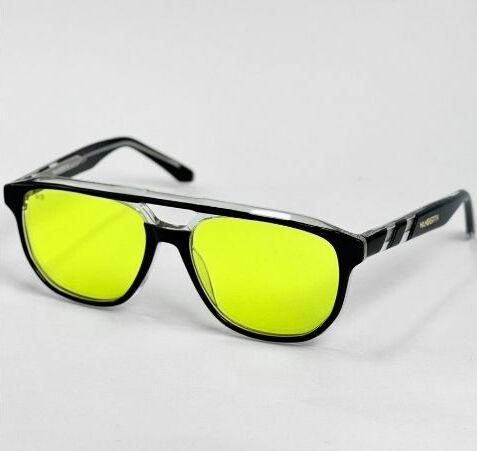 ggafas.com -Gafas Sol Filtro UV400 Lente Polarizado Negro-Amarillo